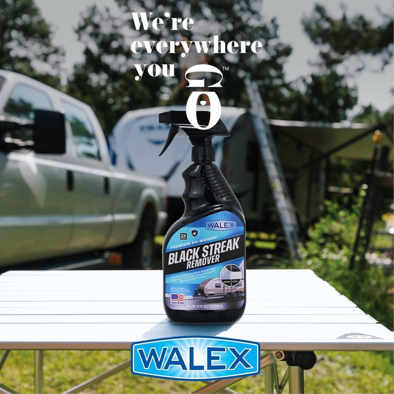 WALEX Premium RV/Marine Black Streak Remover - Powerful Exterior Cleaner for RVs, Campers, and Boats, Restores Original Shine, Removes Tough Stains & Scuff Marks, Easy Application, 1 Gallon - Image 3